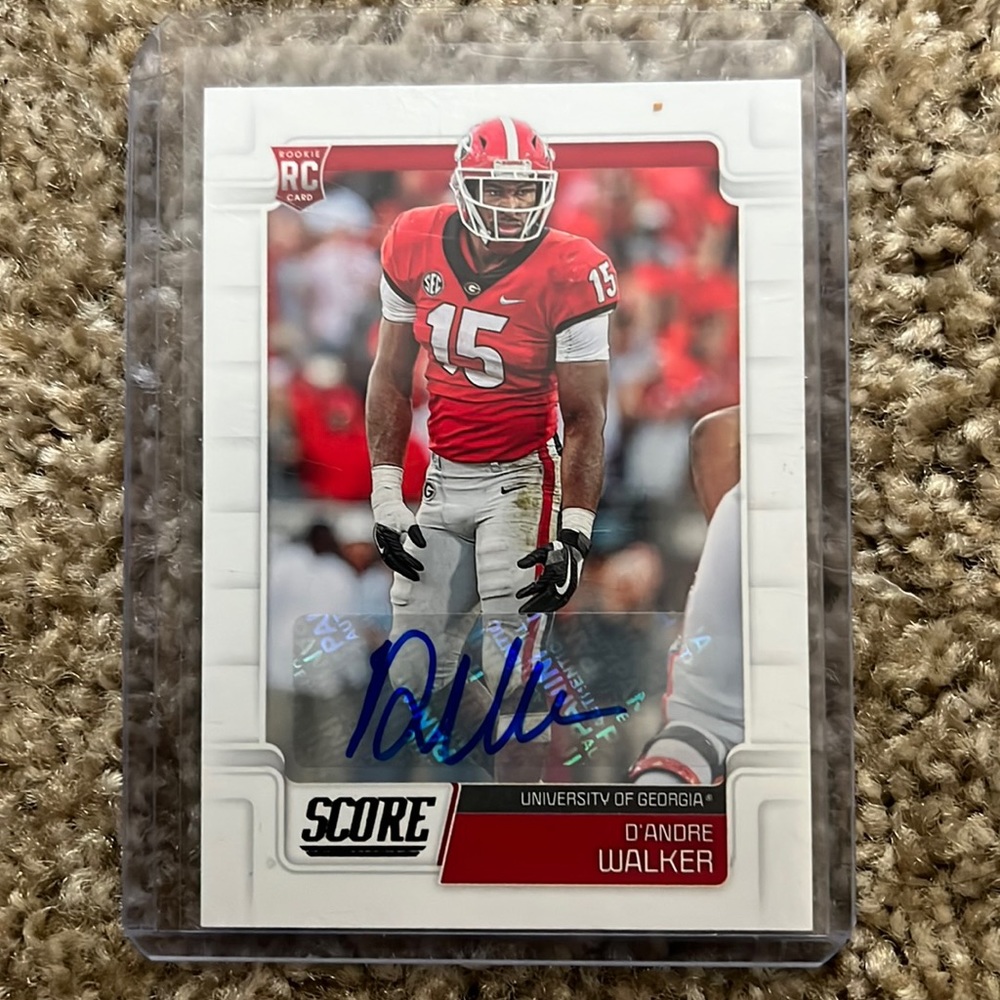 2019 Panini Score D’Andre Walker auto RC
